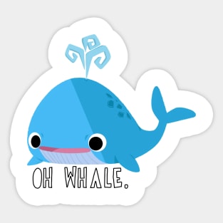 oh whale. Sticker